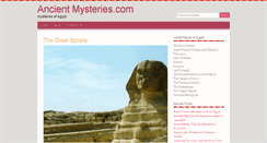 Desktop Screenshot of ancient-mysteries.com