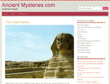 Tablet Screenshot of ancient-mysteries.com